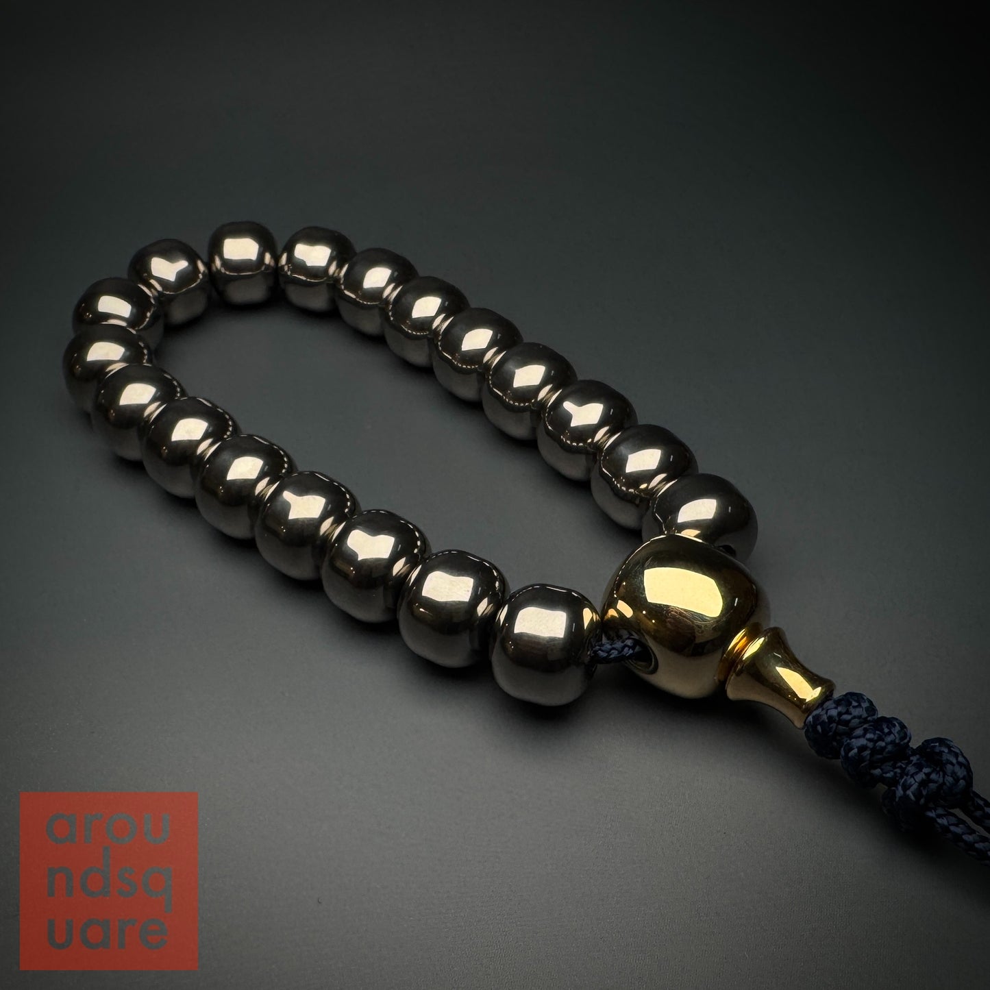 Chef's Special - 14mm Titanium Malas with Brass Guru