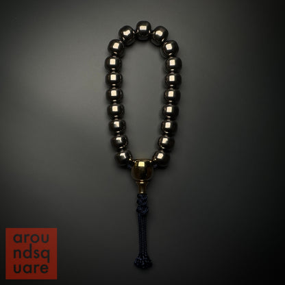 Chef's Special - 14mm Titanium Malas with Brass Guru