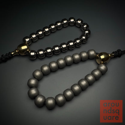 Chef's Special - 14mm Titanium Malas with Brass Guru