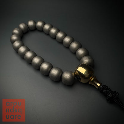 Chef's Special - 14mm Titanium Malas with Brass Guru