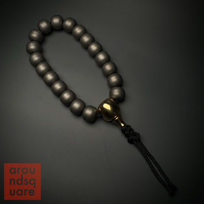 Chef's Special - 14mm Titanium Malas with Brass Guru