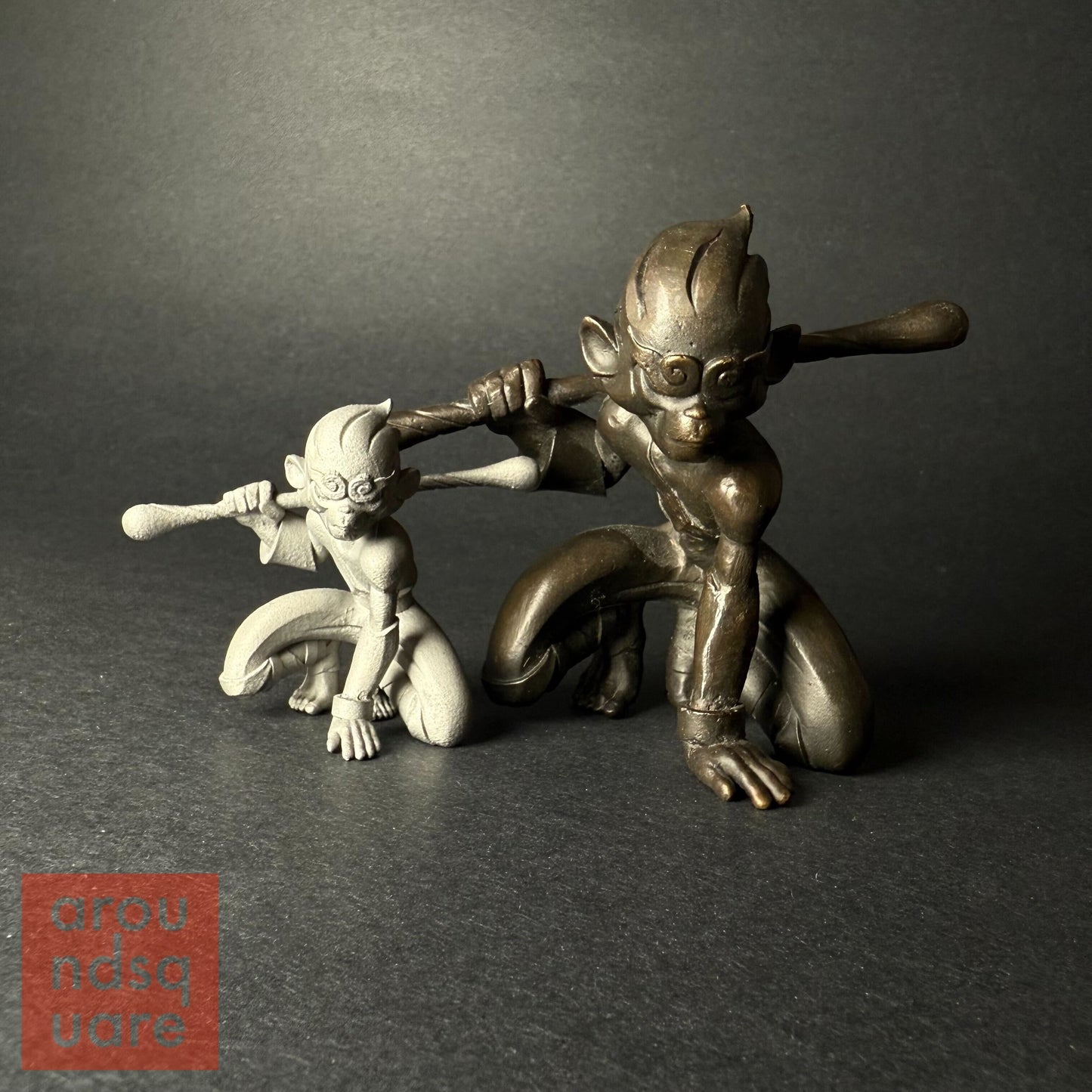 Large Brass Wukong Figurine