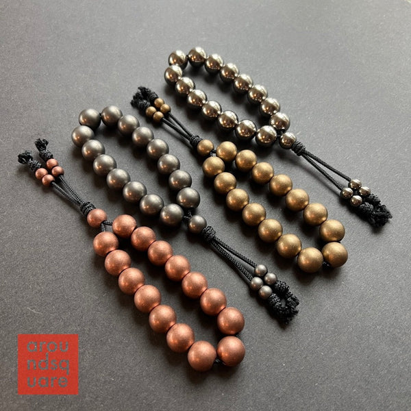 15mm Metal Mala Beads