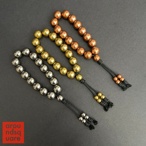 15mm Metal Mala Beads