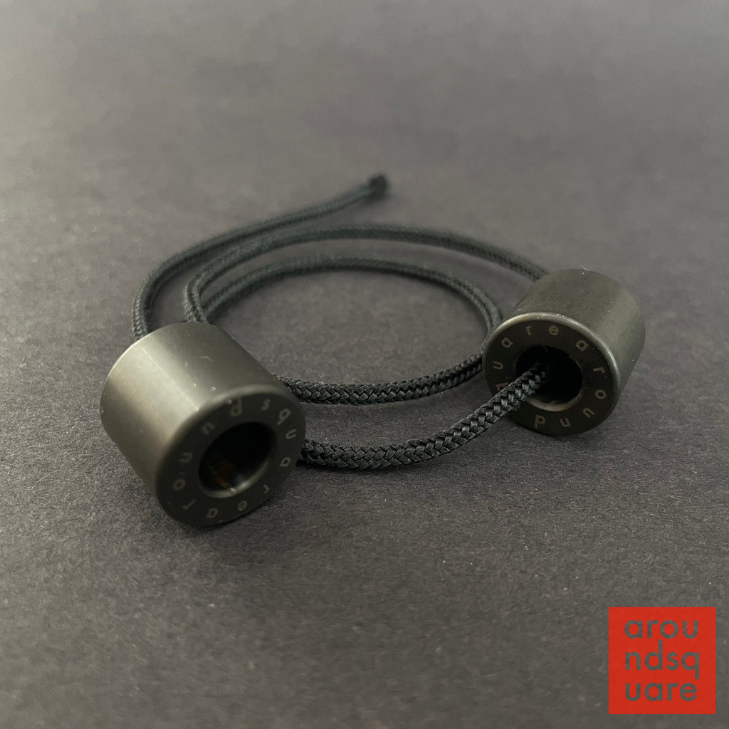 AroundSquare Titans Titanium Begleri Anodisé Bleu, Shinobi Noir